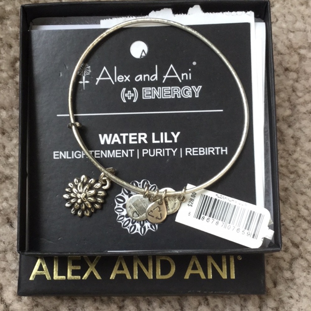 Alex and ani water lily bangle